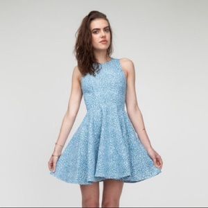Dusen Dusen printed denim notebook skater dress 2